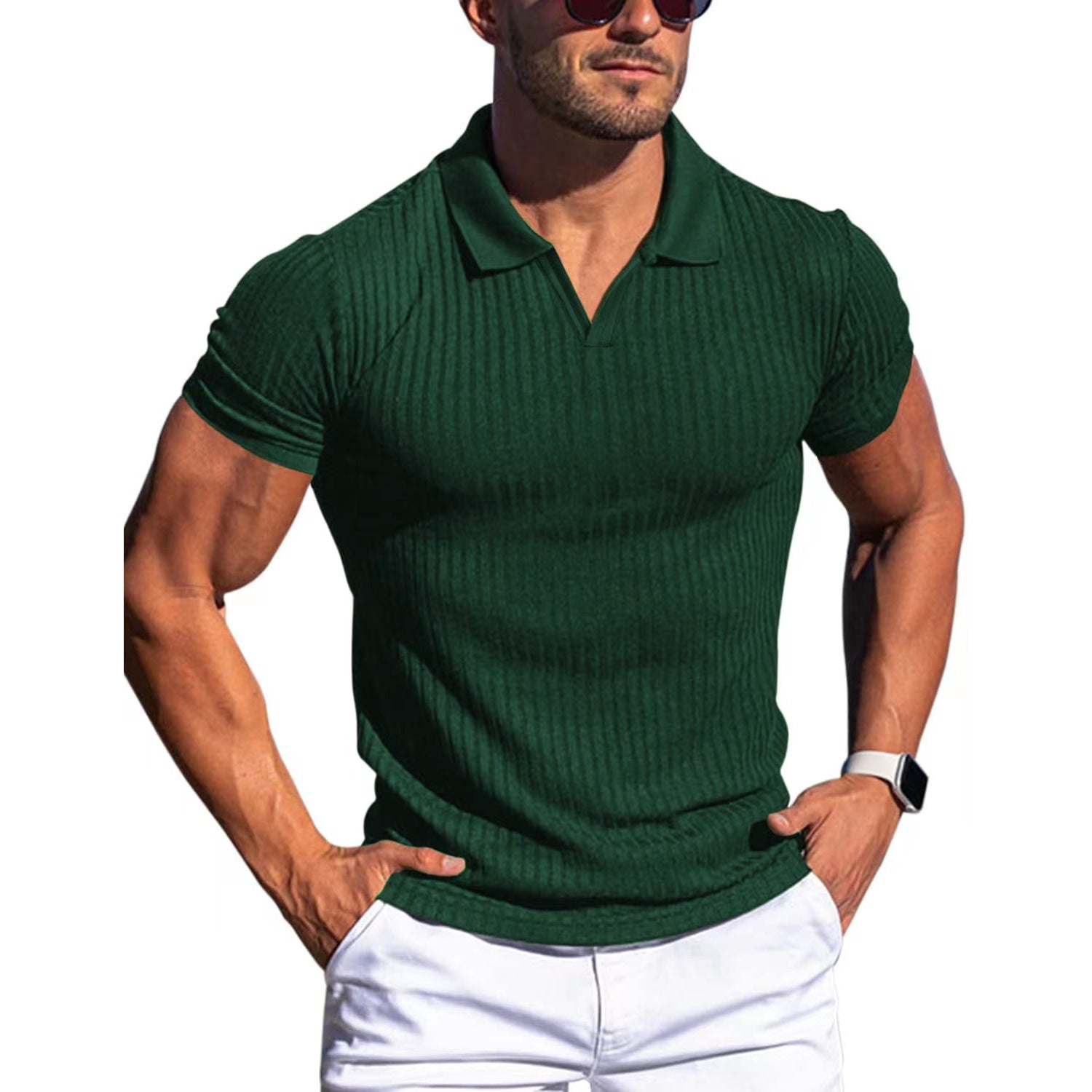 Polo V short-sleeved shirt